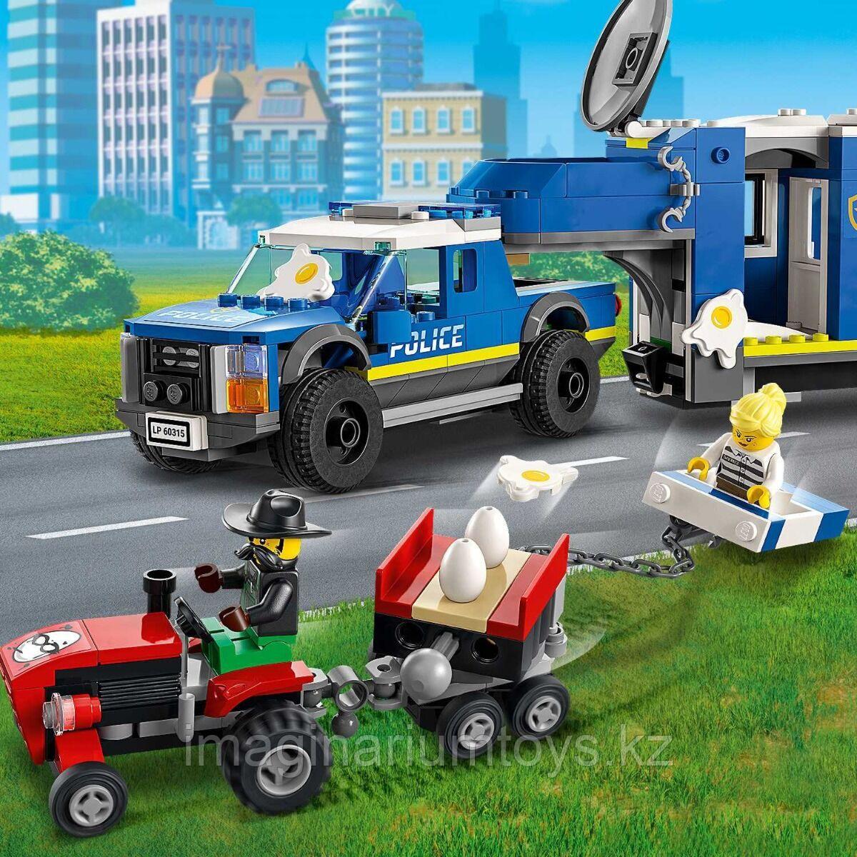 Конструктор Лего Город Полицейский мобильный командный трейлер Lego City - фото 7 - id-p97314890
