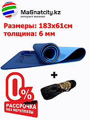 Коврики для йоги ART.FiT (61х183х0.6 см) TPE, с чехлом, цвета в ассортименте сине-голубой