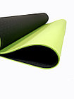 Коврики для йоги ART.FiT (61х183х0.6 см) TPE, с чехлом, цвета в ассортименте черно-зеленый, фото 4