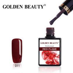 #011R Гель-лак Golden Beauty RED FLAME 14мл.