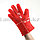Силиконовая перчатка для кухни термостойкая противоскользящая красная, фото 2