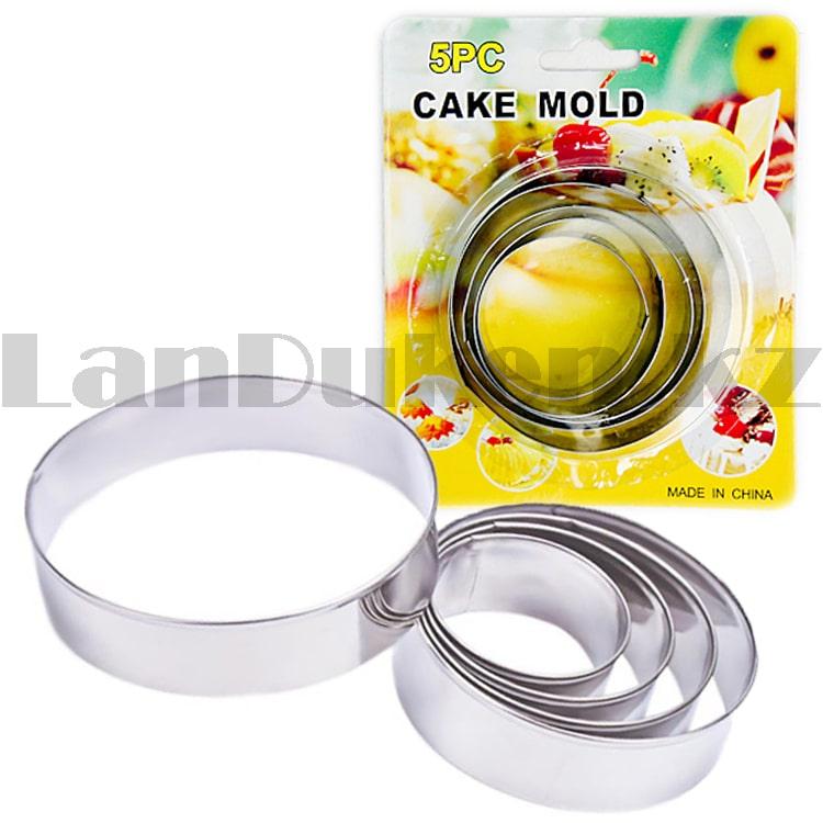Набор форм для выпечки металлические разъемные Круг 5 штук Cake Mold - фото 1 - id-p9705440