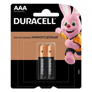 Купить Батарейка Duracell Basic AAA (LR03) алкалиновая, 2BL по лучшей ...