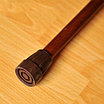 Трость деревянная с пластмассовой ручкой ИПР-750, без УПС, коричневая, фото 2