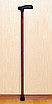 Трость деревянная с пластмассовой ручкой ИПР-750, без УПС, коричневая, фото 3