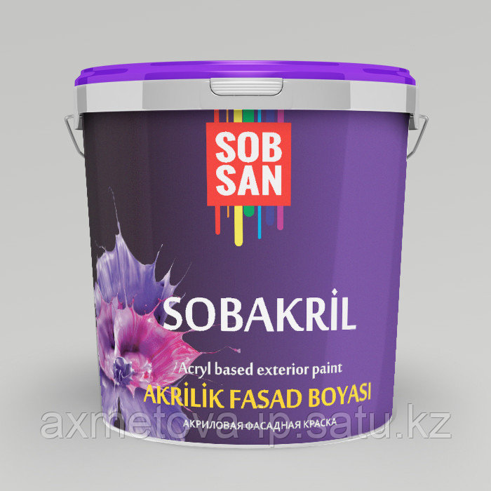 Краска матовая Sobakril - фото 1 - id-p97323369
