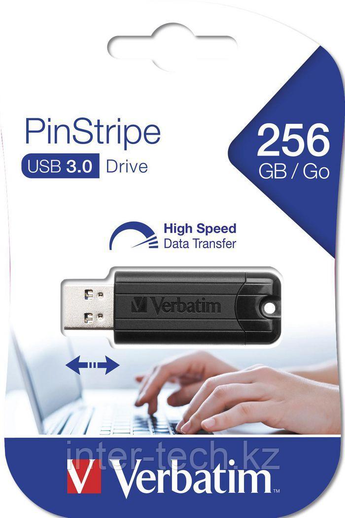 USB-накопитель Verbatim PinStripe, USB 3.0, 256GB - фото 2 - id-p97328302