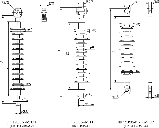 Изолятор ЛК 70/10 - фото 1 - id-p97329145