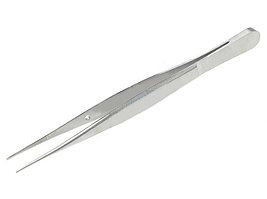 Пинцет прямой 105 мм, нержавеющая медицинская сталь РОССИЯ