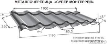 Глянцевая металлочерепица Супермонтеррей 0,45мм - фото 5 - id-p76156498