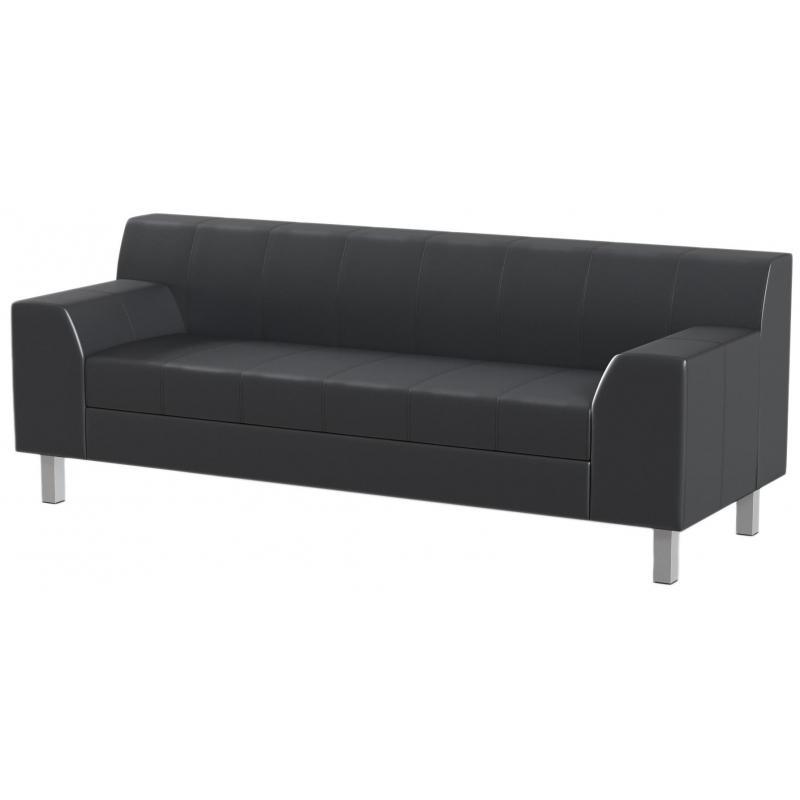 Мягкая мебель MV_Flagman диван 3-хместный черный Oregon 16