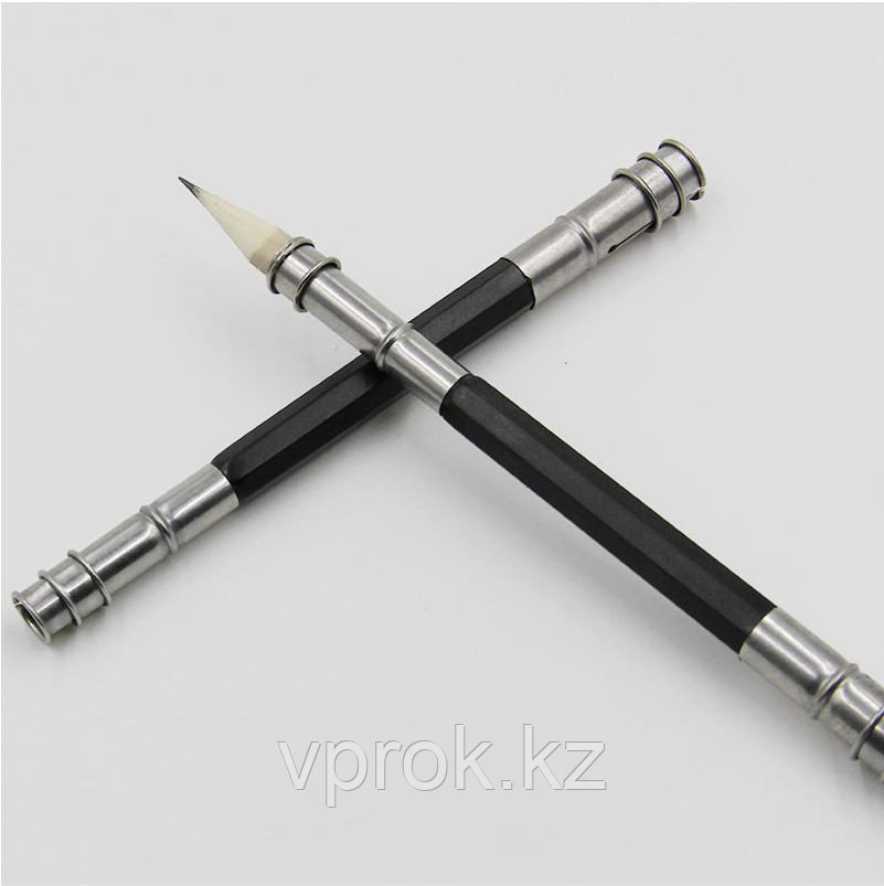 Двусторонний держатель (удлинитель) для карандашей и мелков из пластика и металла, 13 см - фото 1 - id-p97331851