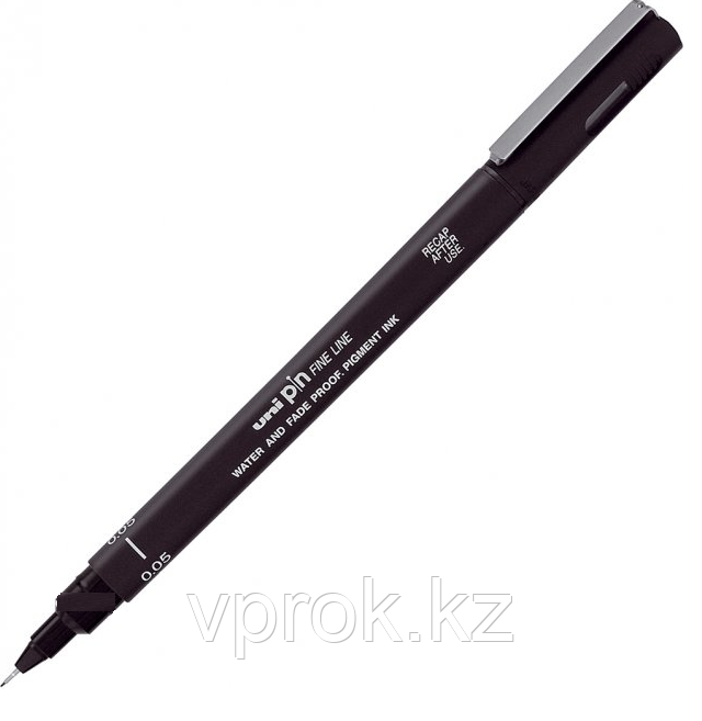 Ручка лайнер Uni Pin Fine Linе Черная 0.03 мм - фото 1 - id-p97331929