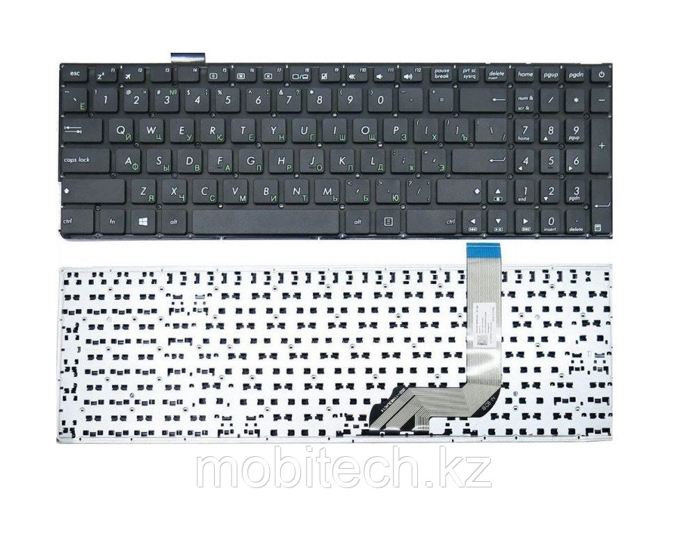 Клавиатуры Asus X542 K542 A542 17C331721510Q клавиатура c RU/ EN раскладкой четный