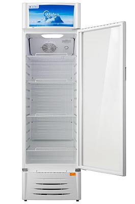 Витринный холодильник Midea MDRZ432FGG01, белый