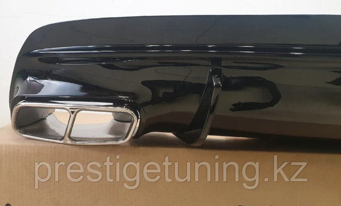 Диффузор с насадками на задний бампер на CLA W117 2013-18 стиль AMG 45 - фото 3 - id-p97346959