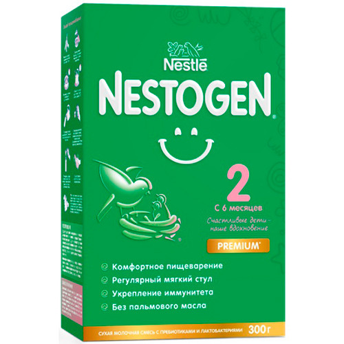Смесь молочная Nestogen №2 300гр с 6мес