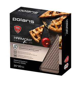 Форма для выпечки квадратная Polaris Harmony-2020S, коричневая