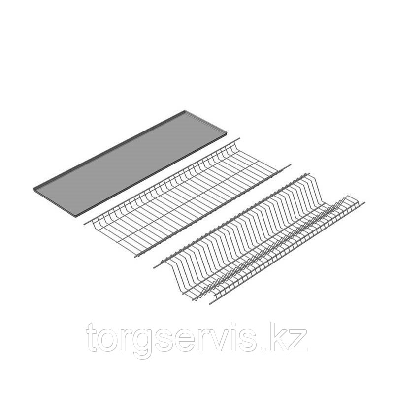 Посудосушитель для кухонного шкафа без рамки с поддоном / 365*256 / 10 / 0,024 / 6,3- 365*256- 10- 0,024- 6,3 - фото 1 - id-p97348713