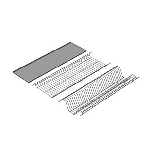 Посудосушитель для кухонного шкафа без рамки с поддоном / 665*256 / 10 / 0,043 / 11,8- 665*256- 10- 0,043-