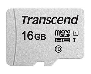 Карта памяти MicroSD 16GB Class 10 U1 Transcend TS16GUSD300S