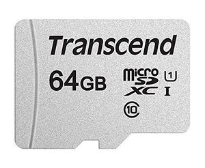 Карта памяти MicroSD 64GB Class 10 U1 Transcend TS64GUSD300S