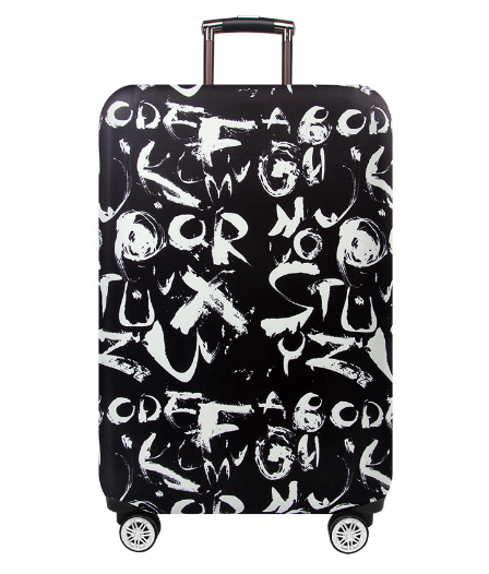 Чехол для чемодана "Буквенное граффити", р-р S - фото 1 - id-p97351288