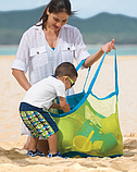 Пляжная сумка для игрушек, полотенец, зеленая, фото 3