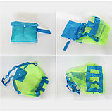 Пляжная сумка для игрушек, полотенец, голубая, фото 3