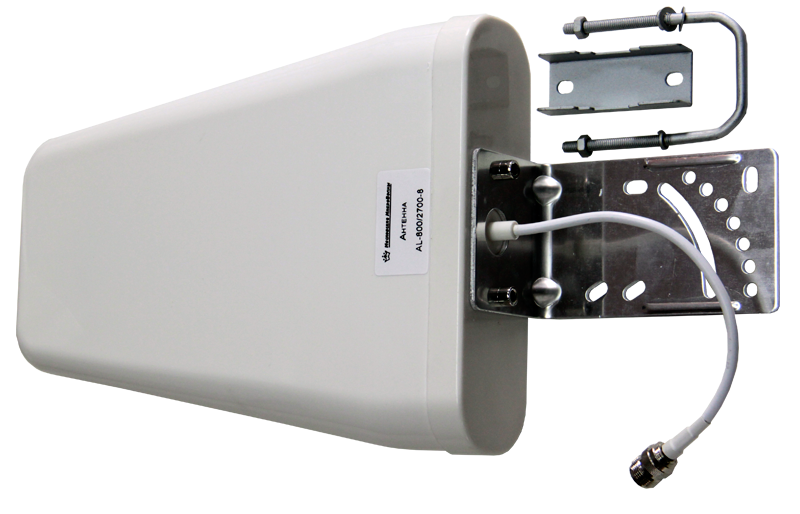 Антенна 9дб для репитера усилителя связи направленная 800 2700 мГц GSM 2g 3g 4g LTE внешняя, логопериодческая