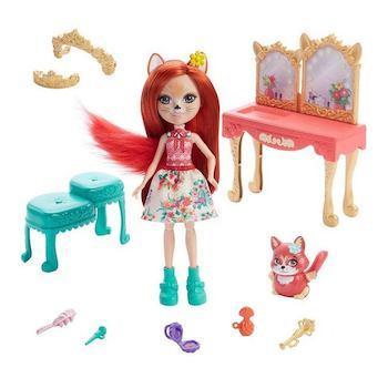 Игровой набор Куклу Mattel Enchantimals Фабрина Фокс туалетный столик - фото 1 - id-p97382756
