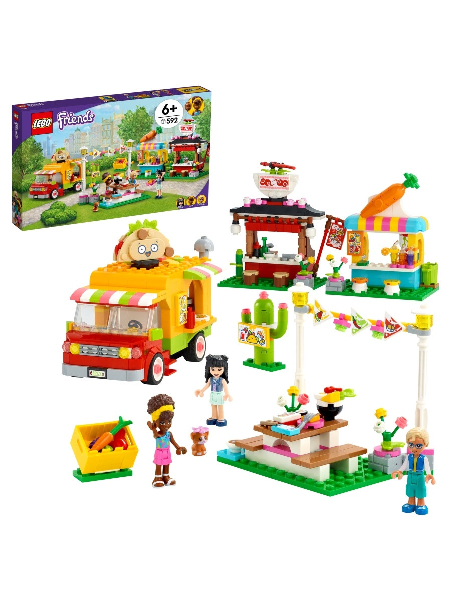 41701 Lego Friends Рынок уличной еды, Лего Подружки - фото 3 - id-p97301626