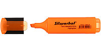 Маркер текстовыделитель SILWERHOF "Blaze" 1-4 мм, оранжевый