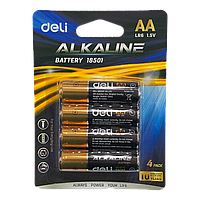 Батарейки алкалиновые DELI АА 1,5V 4 штуки