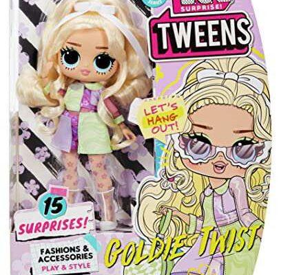 Модная кукла LOL Surprise Tweens Series 2 Goldie Twist с 15 сюрпризами - фото 1 - id-p97393513