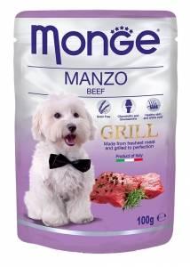 1315 Monge Grill, кусочки с мясом телятины в соусе, для собак, пауч 100гр. - фото 1 - id-p97393518