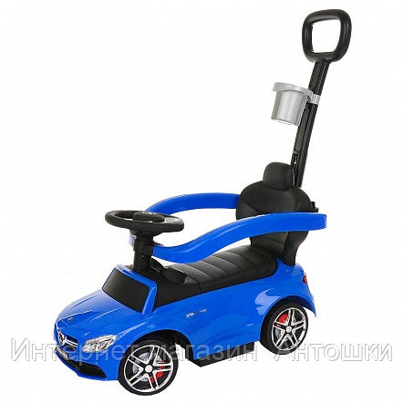 NINGBO PRINCE Каталка MERCEDES-BENZ (ручка, бампер, подставка для ног) Blue/Синий
