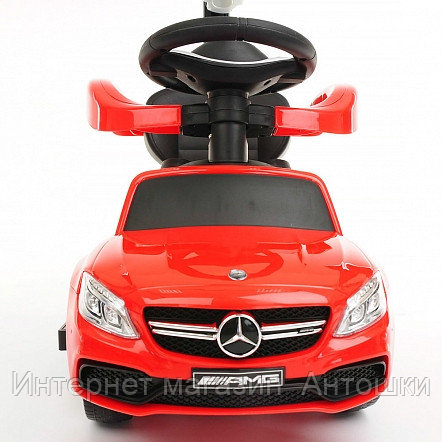 NINGBO PRINCE Каталка MERCEDES-BENZ (ручка, бампер, подставка для ног) Red/Красный