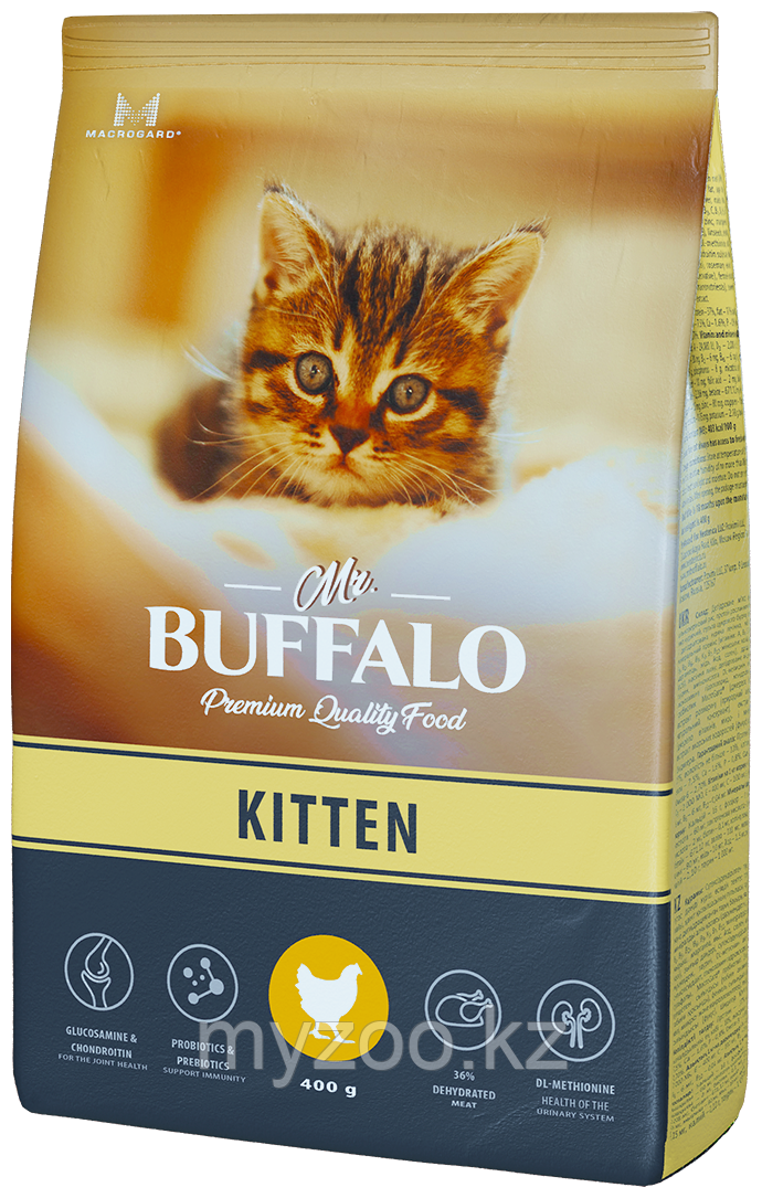 Mr.Buffalo Kitten для котят с курицей, 400 гр