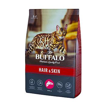 Mr.Buffalo Hair&Skin для взрослых кошек с лососем, 400 гр