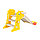 Детская горка Pituso с баскетбольным кольцом Веселый Динозаврик Желтый, фото 3