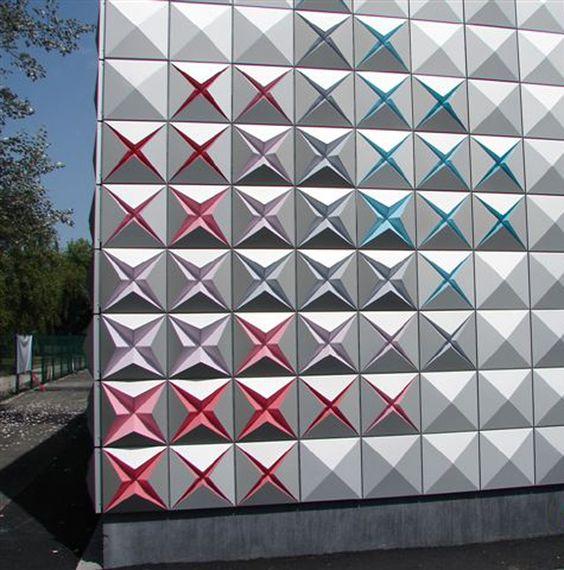 Фасадные панели металлические объемные окрашенные для наружной отделки - фото 6 - id-p97418976