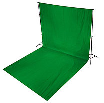 Студийный тканевый зеленый фон - хромакей 6 м × 1.45 м, фото 3