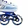 Роликовые коньки MIQI SKY  бесшумные с каучуковыми колесами(защита и шлем в комплекте), фото 7