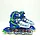 Роликовые коньки MIQI SKY  бесшумные с каучуковыми колесами(защита и шлем в комплекте), фото 4