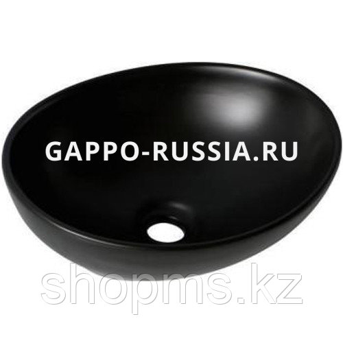 Раковина керамическая Gappo GT304-8 чёрная