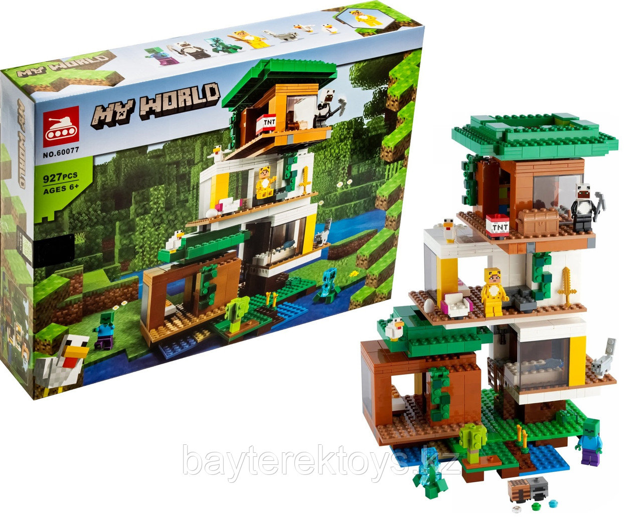 Конструктор Lari My World 60077 Современный домик на дереве, аналог Lego  The Modern Treehouse 21174