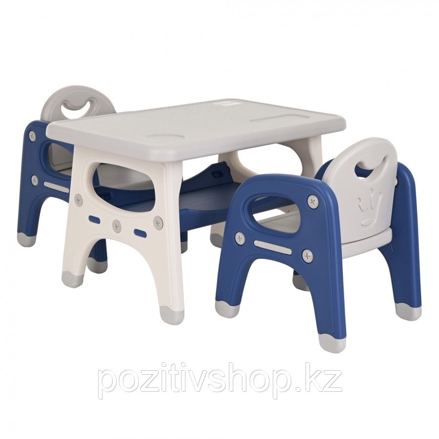 Детский стол Pituso и два стульчика Синий - фото 1 - id-p97427062