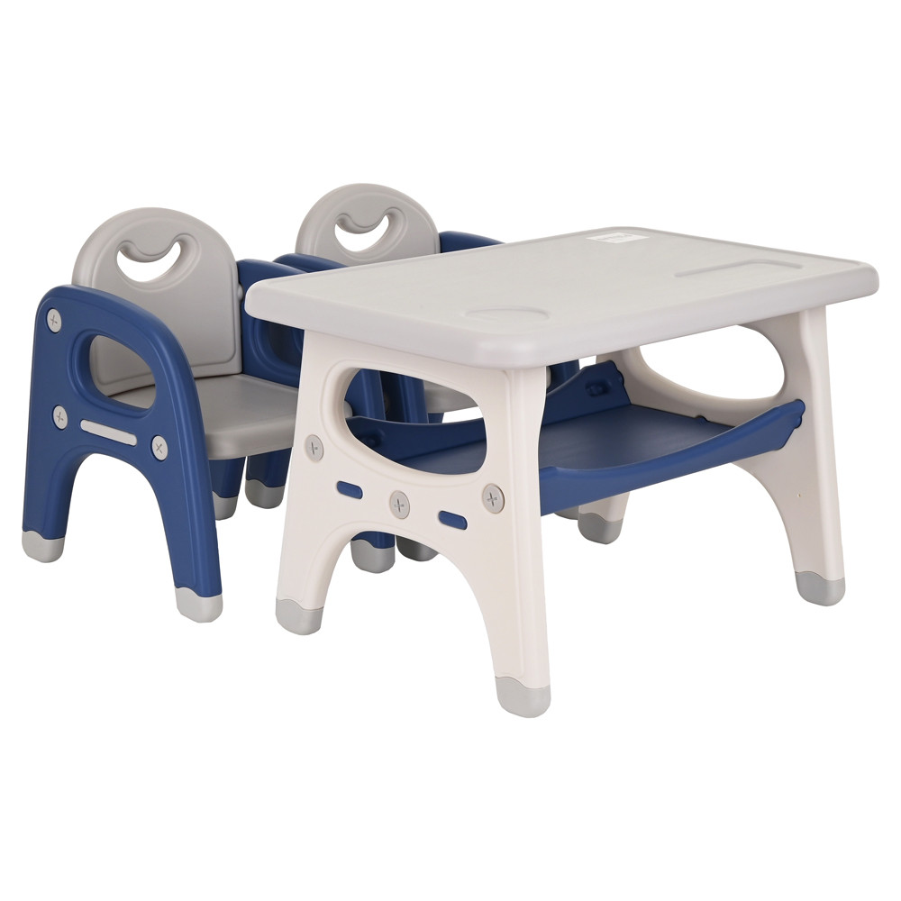 Детский стол Pituso и два стульчика Синий - фото 2 - id-p97427480