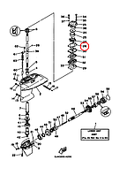 Прокладка зеркала помпы лодочного мотора Yamaha Y 40 Q \ J 67644315A000